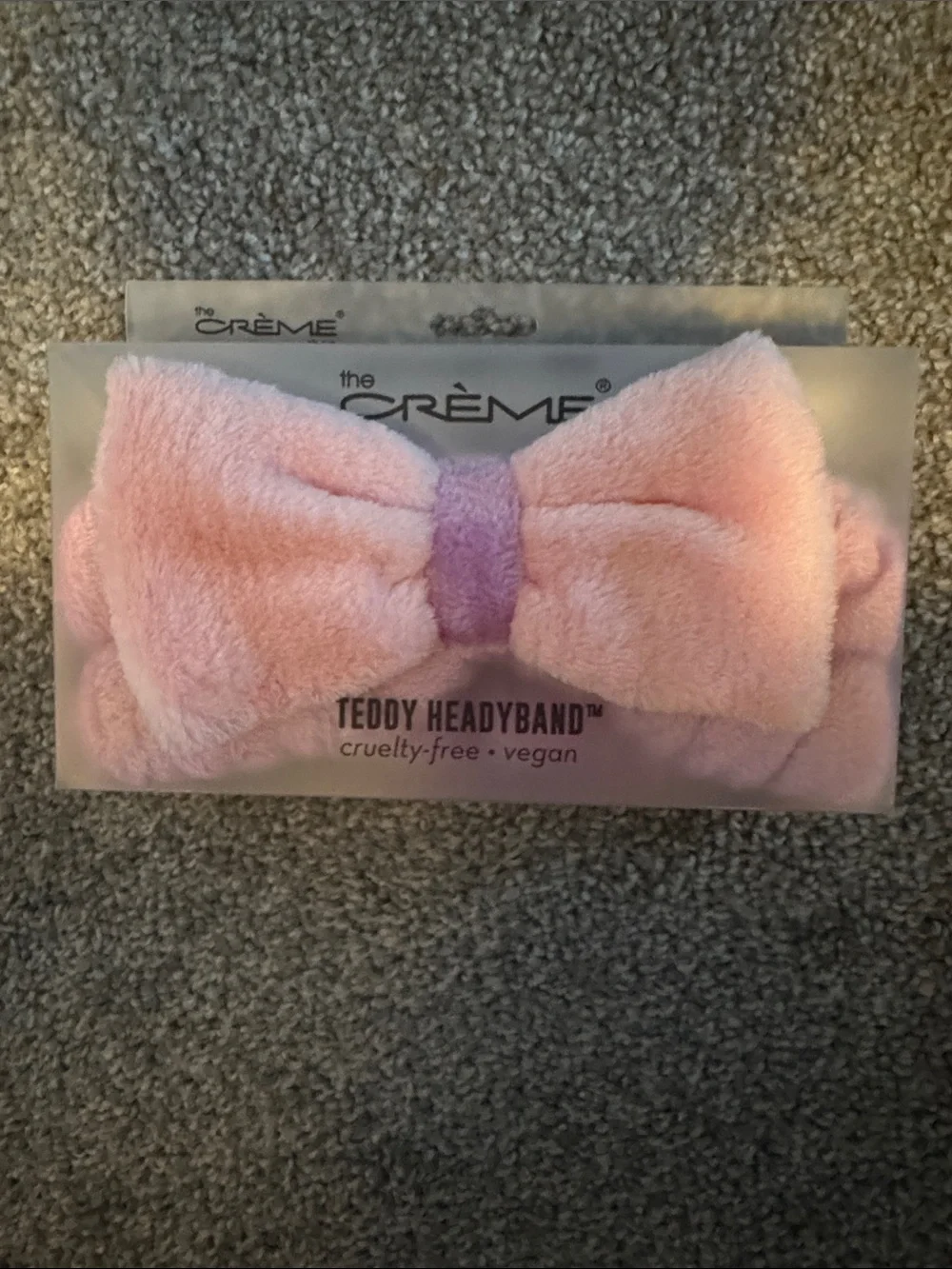 Dabney Lee Pink Plush Headband with Green & Pink Icy Glow Massager Set